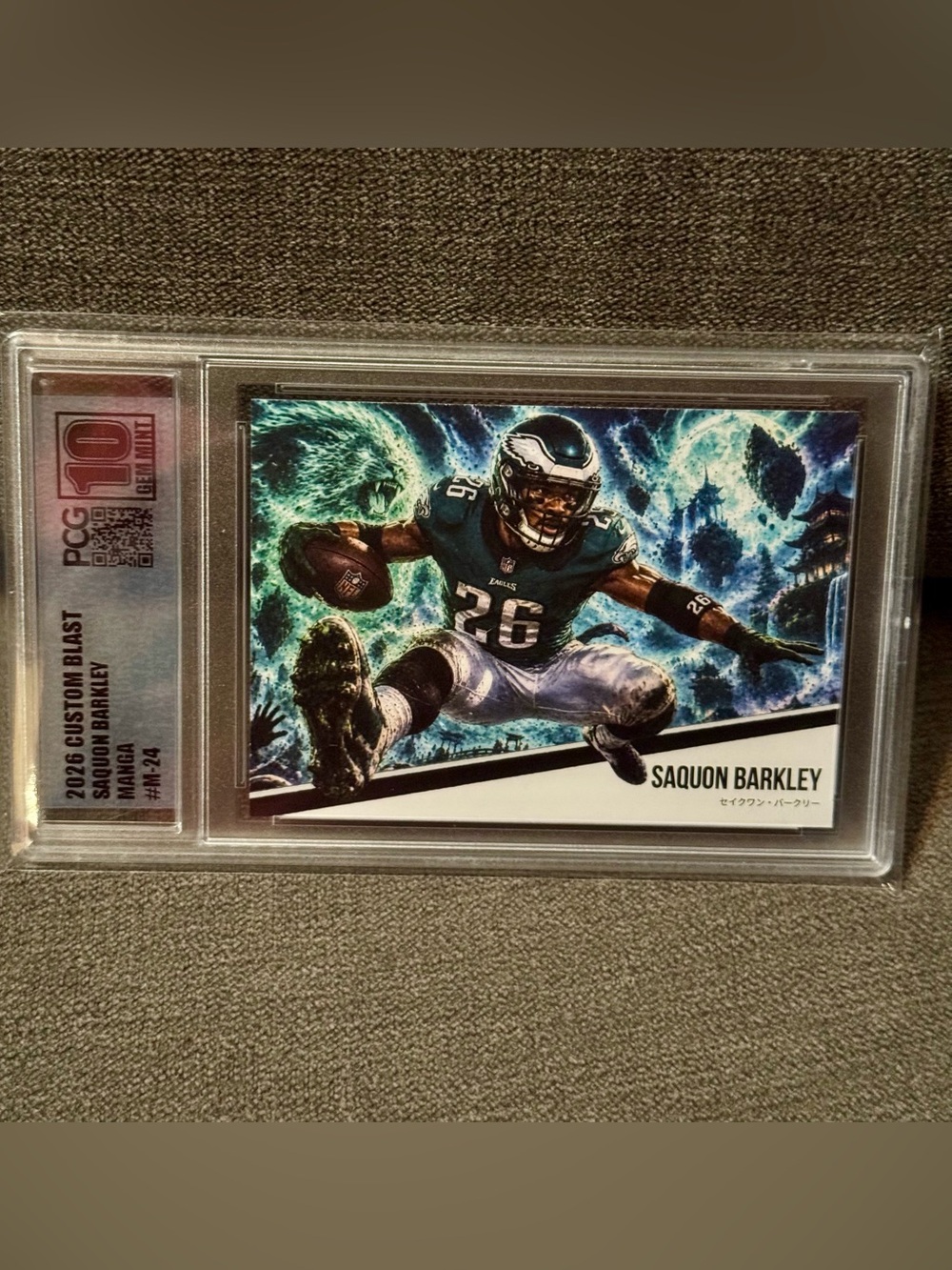 Saquon Barkley - 2026 Custom Blast Manga #M-24 PCG 10 Gem Mint